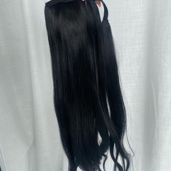 #1 Jet Black Ponytail Best Quality Human Hair - Picture 3 of 4